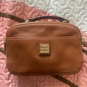 Dooney & Bourke Tan Crossbody Bag with Pebbled Leather